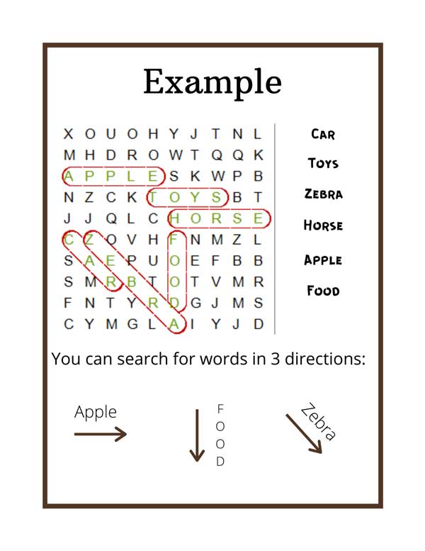 Can Kindergarteners do Word Searches